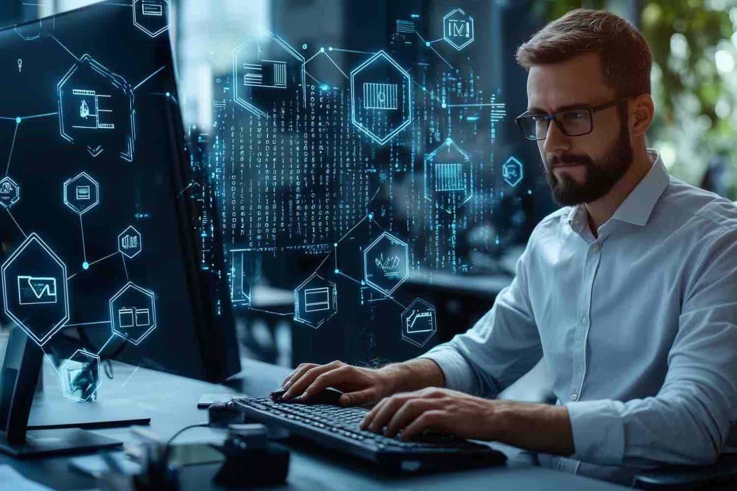 Consultores de SYSNEXIA en sesión de trabajo